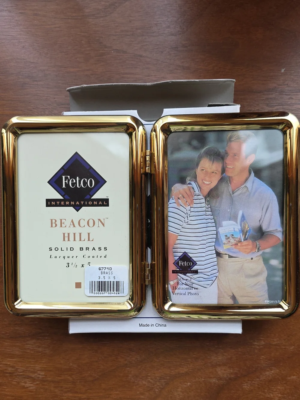 BOGO - New Solid Brass Picture Frames. One 5x7 & the other is 3.5x5 double frame